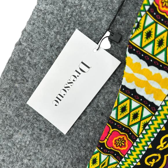 Purple Dashiki Maxi Dress Traditional African Tunic Vibrant Print Cotton NWT - Picture 6 of 8